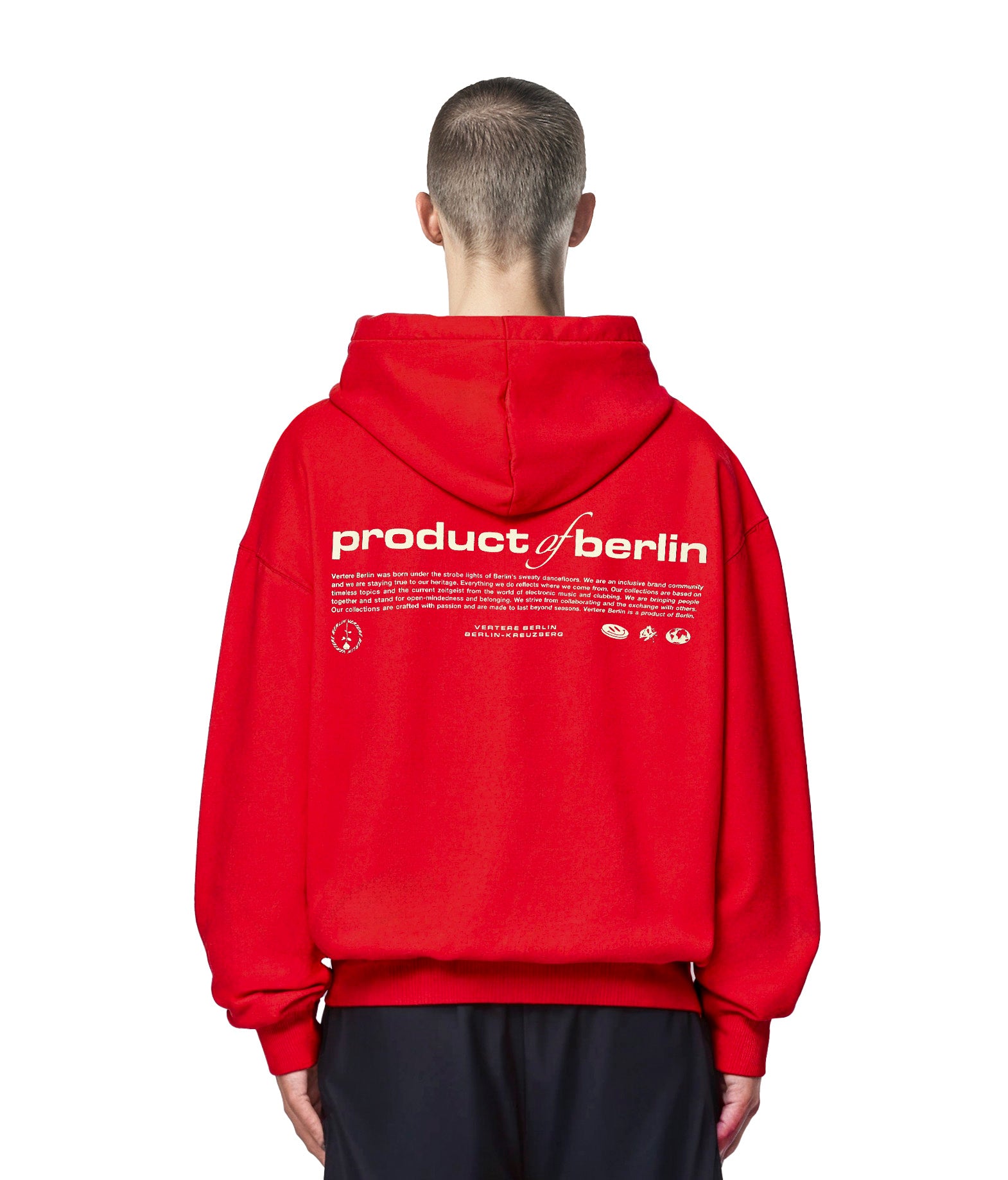 PRODUCT OF BERLIN HOODIE - RED