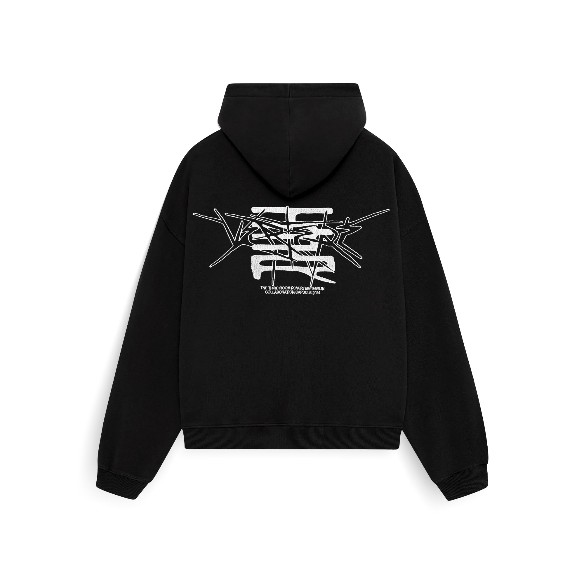 THE THIRD ROOM X VERTERE BERLIN SPIKES HOODIE - BLACK