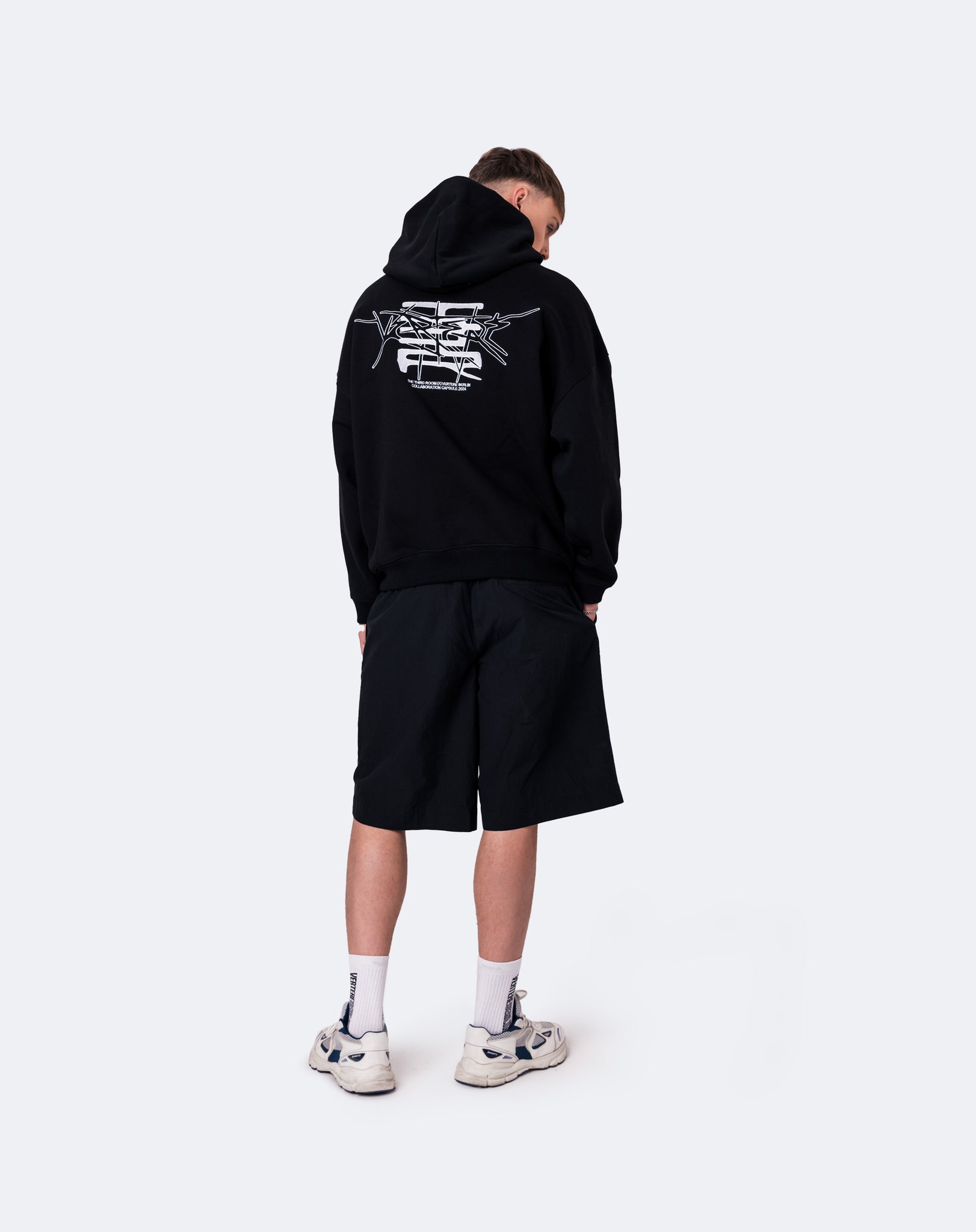 THE THIRD ROOM X VERTERE BERLIN SPIKES HOODIE - BLACK