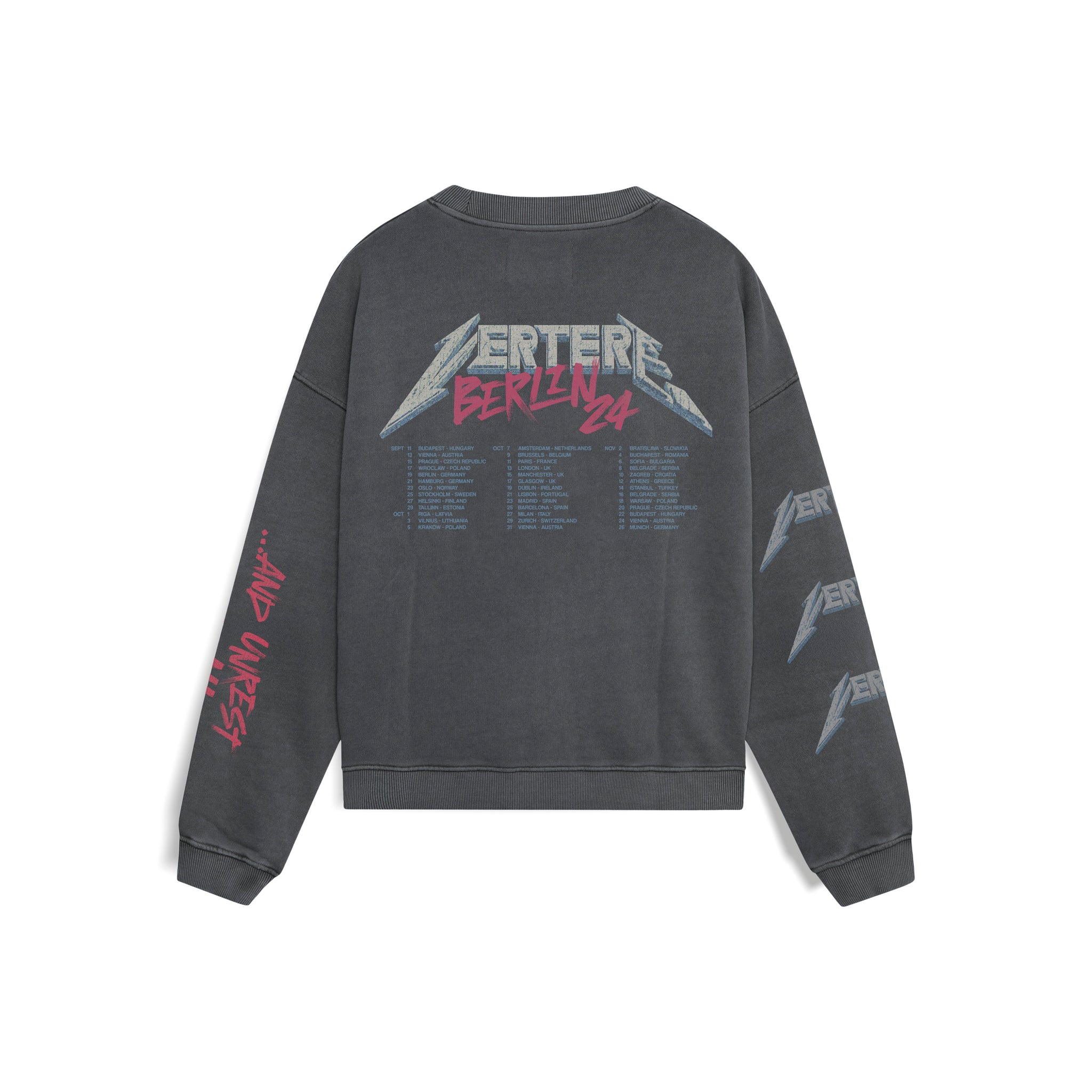 JUSTICE SWEATER - WASHED BLACK